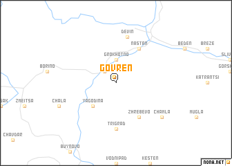 map of Gʼovren