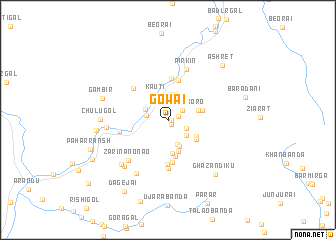 map of Gowai