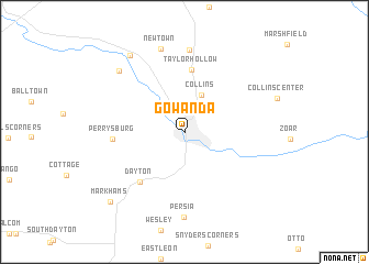 map of Gowanda