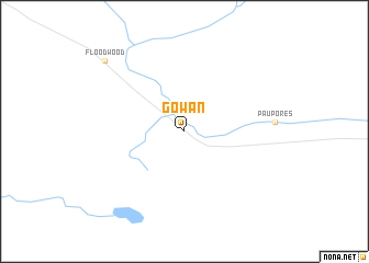 map of Gowan