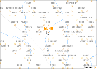 map of Gowa