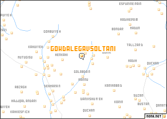map of Gowdāl-e Gāv Solţānī