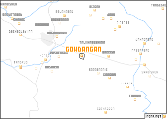map of Gowdāngān