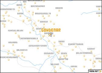 map of Gowd-e Nār