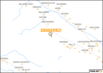 map of Gowd-e Razī