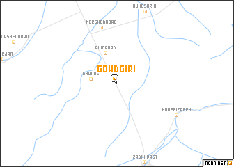 map of Gowd Gīrī