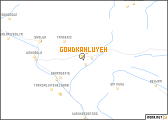 map of Gowd Kahlūyeh
