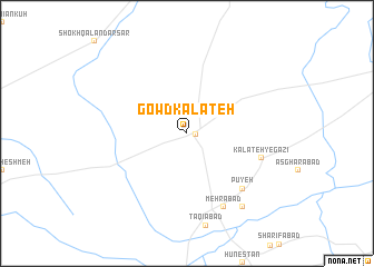 map of Gowd Kalāteh