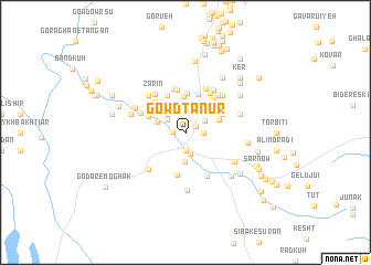 map of Gowd Tanūr