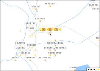 map of Gowhar Kūh