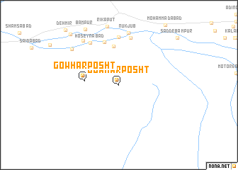 map of Gowhar Posht