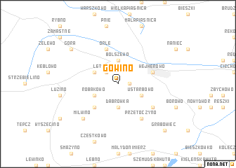 map of Gowino