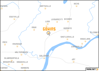 map of Gowins