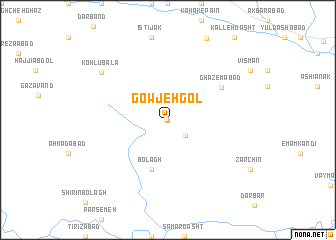 map of Gowjeh Gol