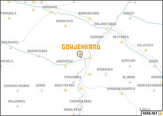 map of Gowjeh Kand