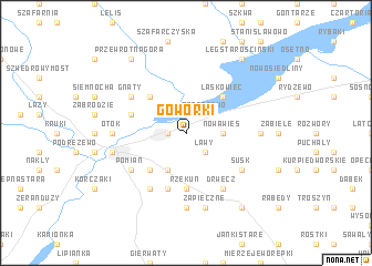 map of Goworki