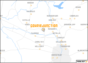 map of Gowrie Junction