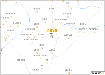 map of Goya