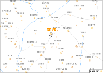 map of Goya