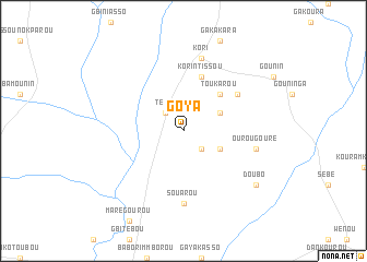 map of Goya