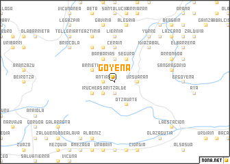 map of Goyena