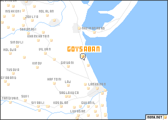 map of Göyşaban