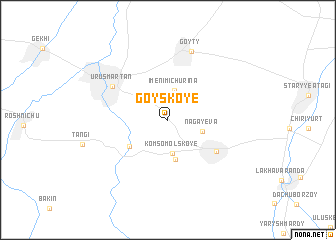 map of Goyskoye