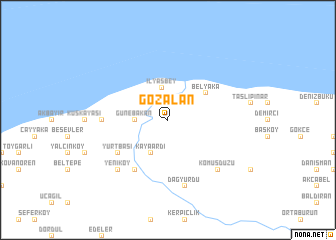 map of Gözalan