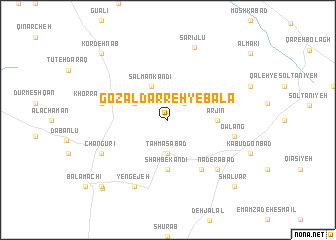 map of Gozal Darreh-ye Bālā