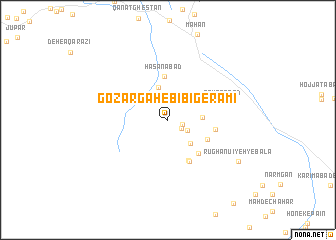 map of Goz̄argāh-e Bībī Gerāmī