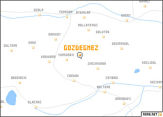 map of Gözdeğmez