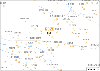 map of Gozd