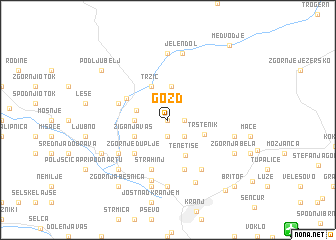 map of Gozd