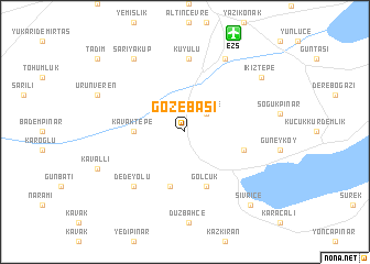 map of Gözebaşı