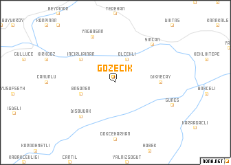 map of Gözecik