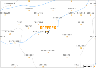 map of Gözenek