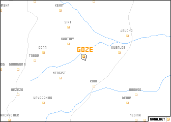 map of Gozē