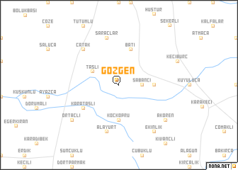 map of Gözgen