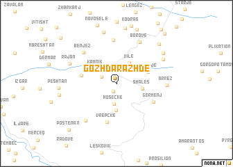 map of Gozhdarazhdë