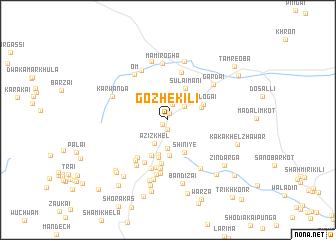 map of Gozhe Kili