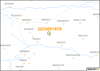 map of Gozhemyata