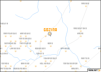 map of Gozina