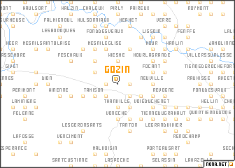 map of Gozin