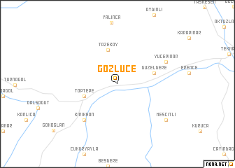 map of Gözlüce