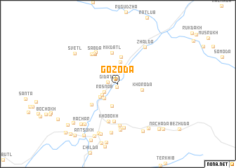 map of Gozoda