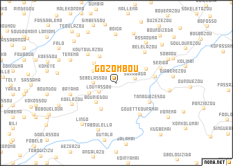 map of Gozombou