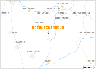 map of Gózquez de Abajo