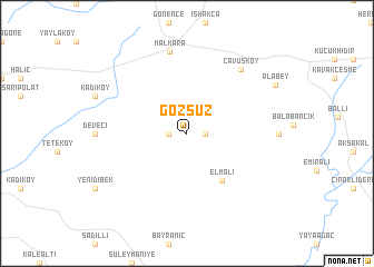 map of Gözsüz