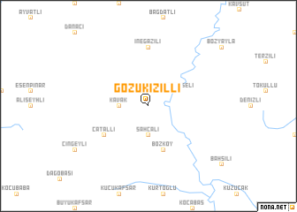 map of Gözükızıllı