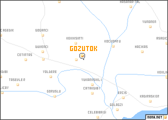 map of Gözütok